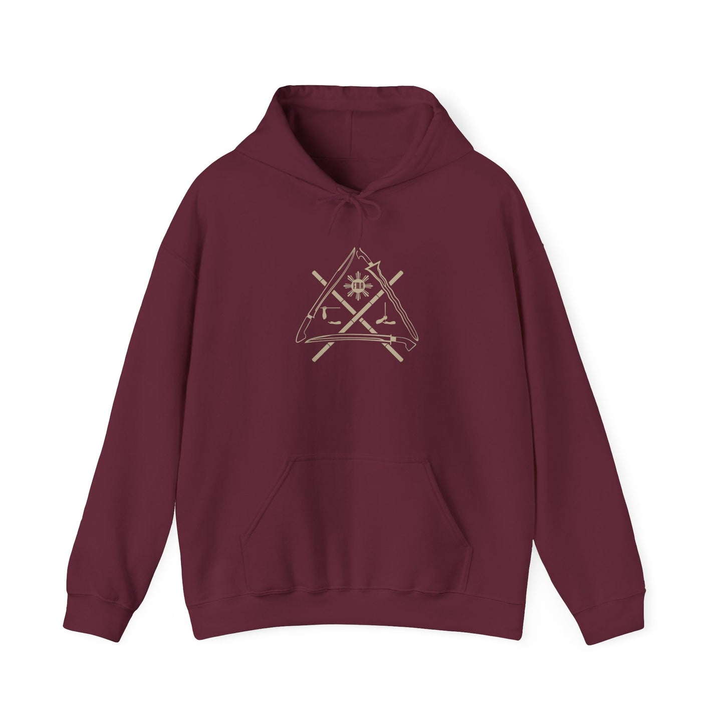 FMA Triangle Graphic Hoodie Pullover – Dual-Sided Design